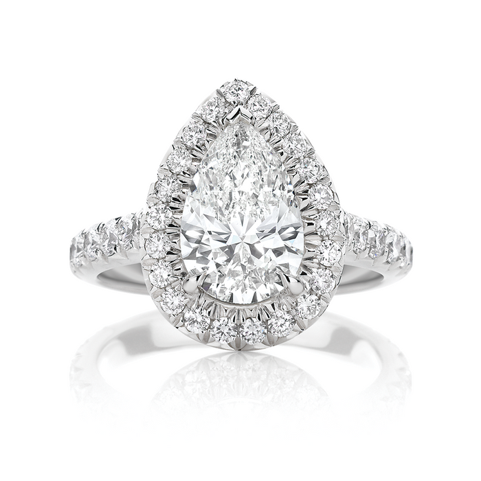 The Rise of the Pear Halo Engagement Ring