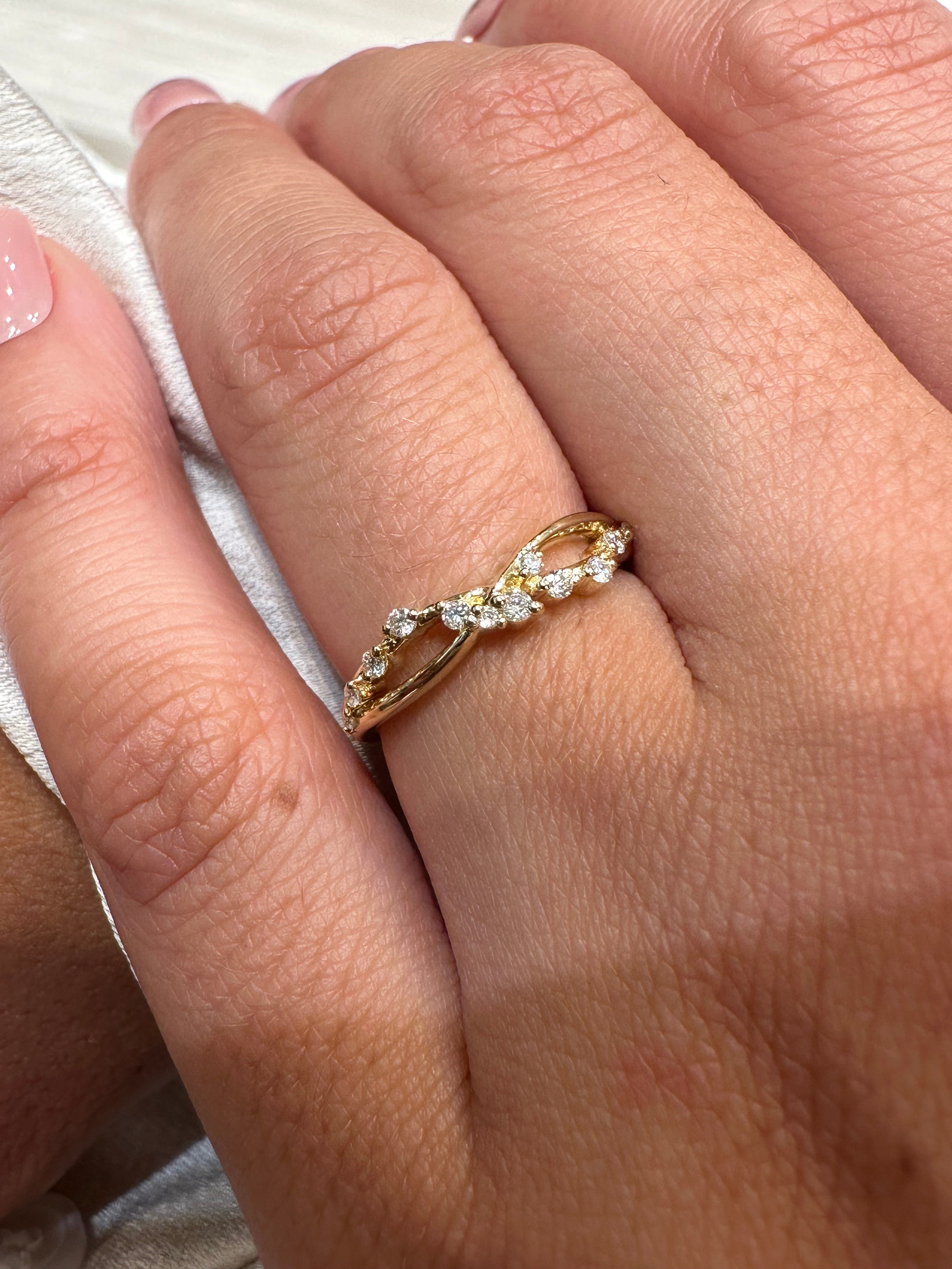 Spaced Diamond Infinity Ring - Armans Fine Jewellery