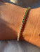 Half Green Emerald and Diamond Tennis Bracelet - Armans Fine Jewellery