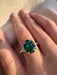 Green Emerald Aurora Lab Grown Engagement Ring - Armans Fine Jewellery
