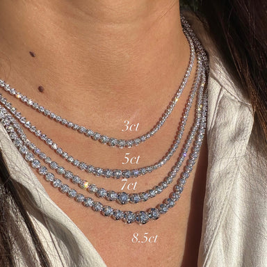 Tapered Tennis Necklace - Armans Fine Jewellery