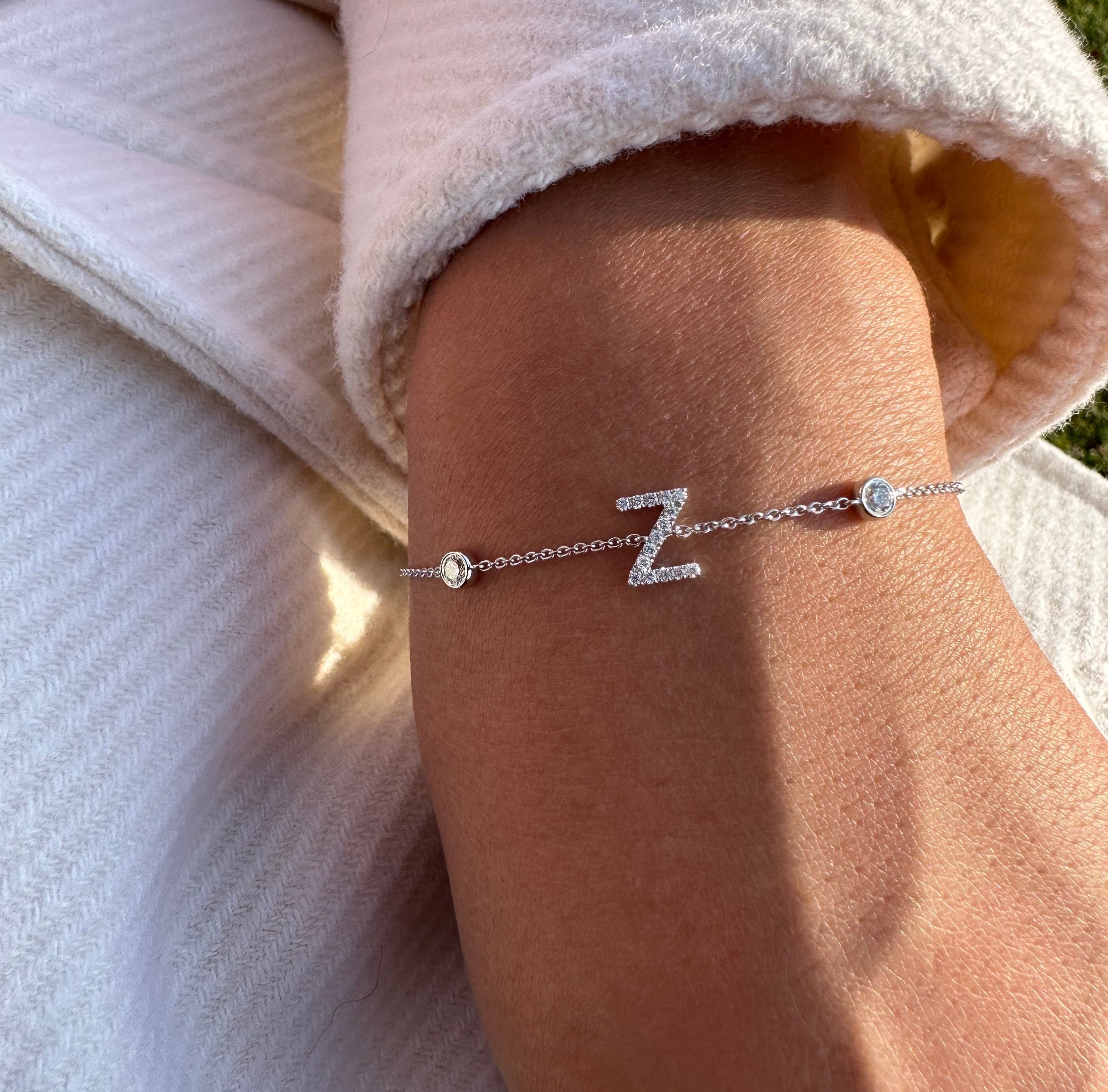 Orbit Diamond Initial Bracelet - Armans Fine Jewellery