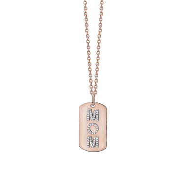 3 Initial Dog Tag Necklace - Armans Fine Jewellery