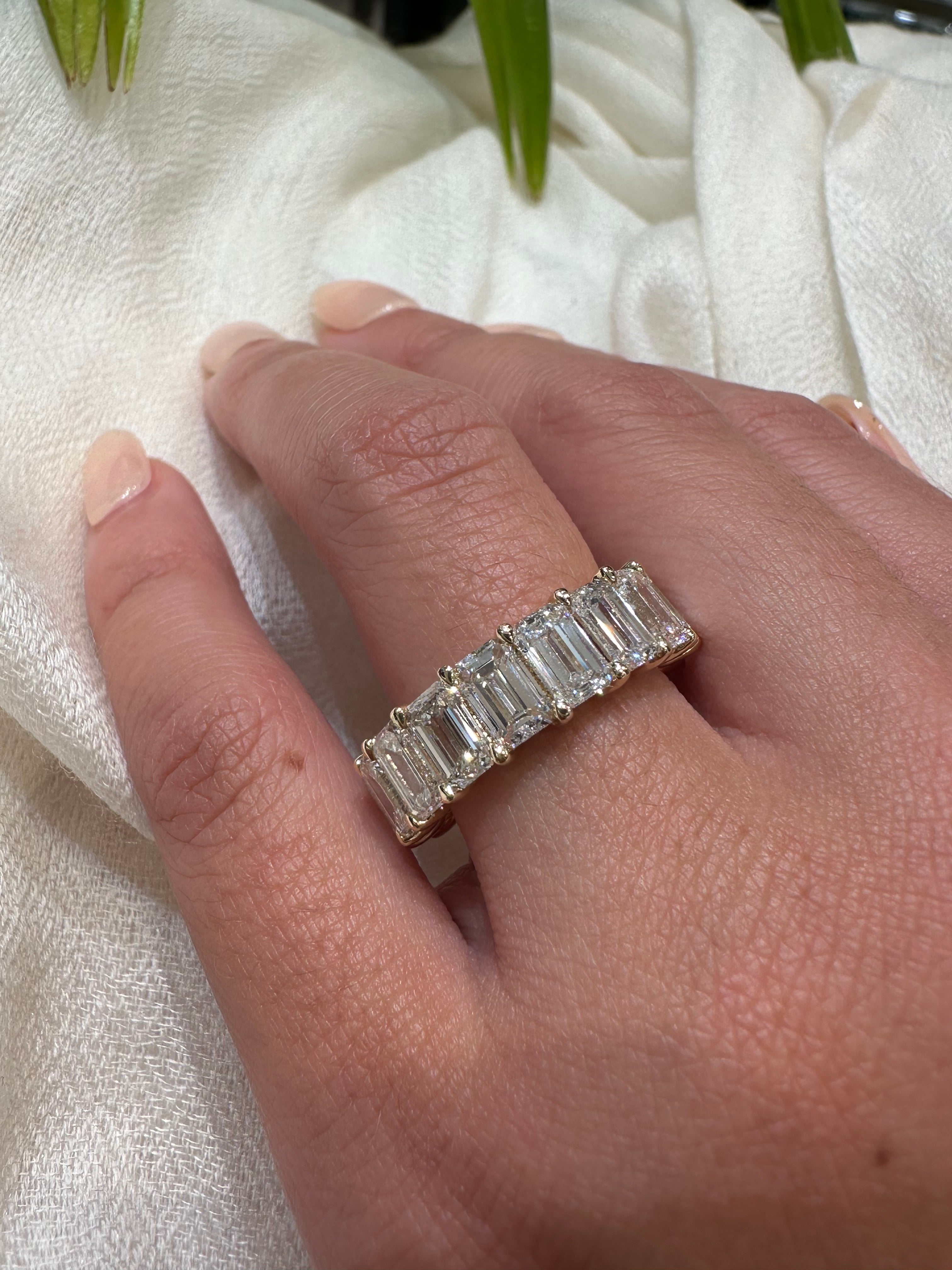 Emerald Wedding Band - Armans Fine Jewellery