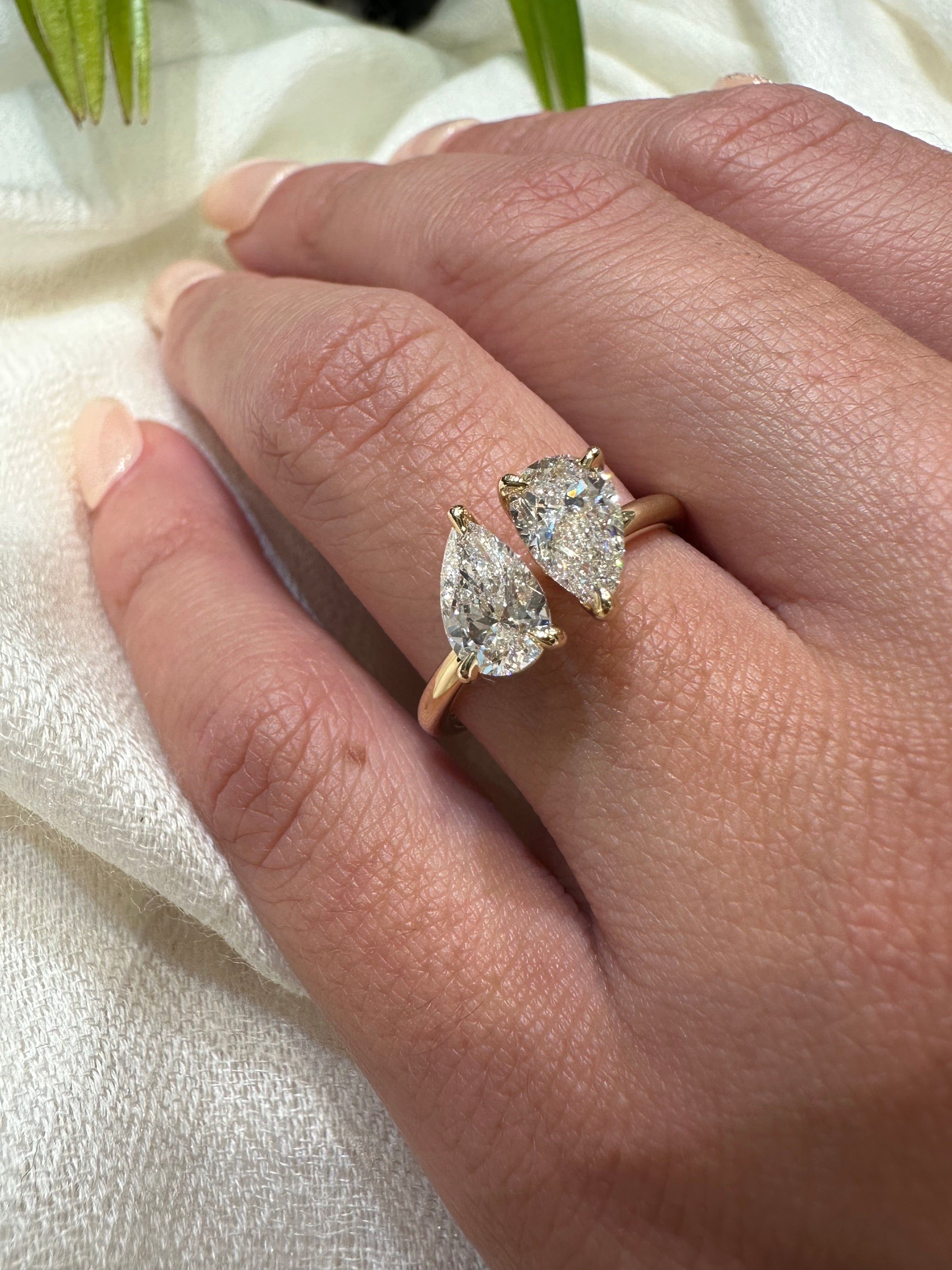 Nia Two Stone Lab Grown Engagement Ring - Armans Fine Jewellery