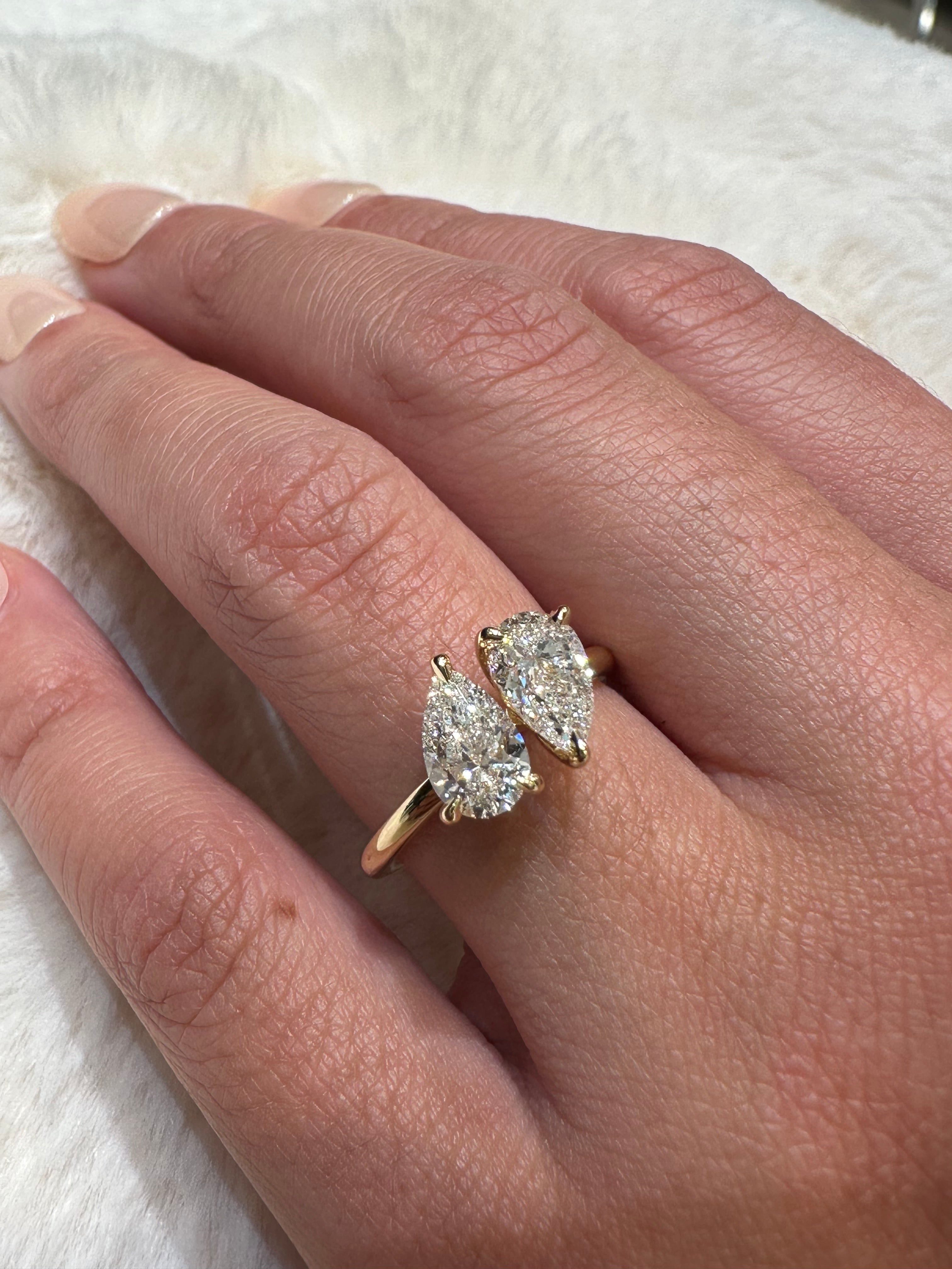 Nia Two Stone Engagement Ring - Armans Fine Jewellery