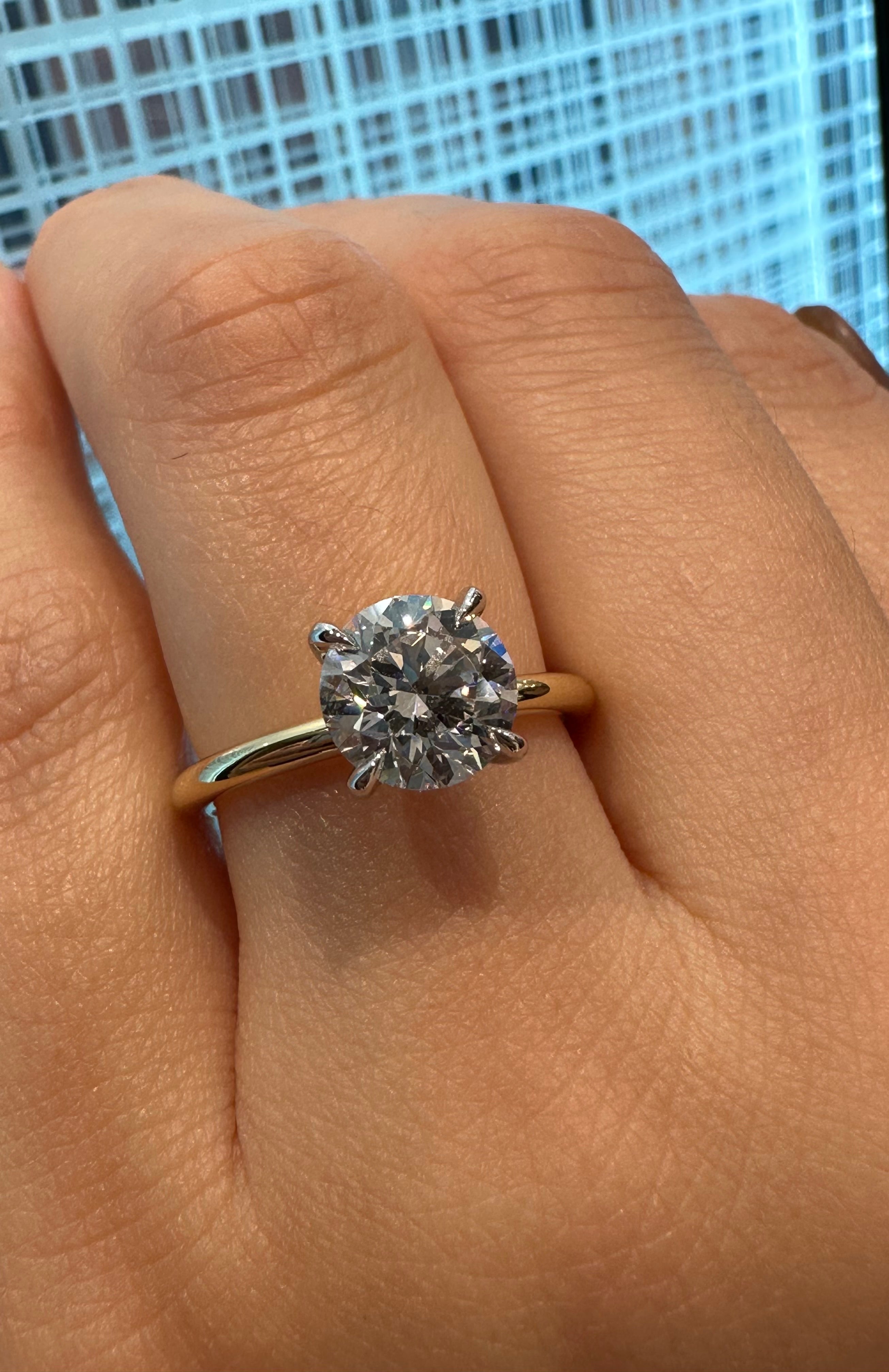 Reha Round Engagement Ring - Armans Fine Jewellery