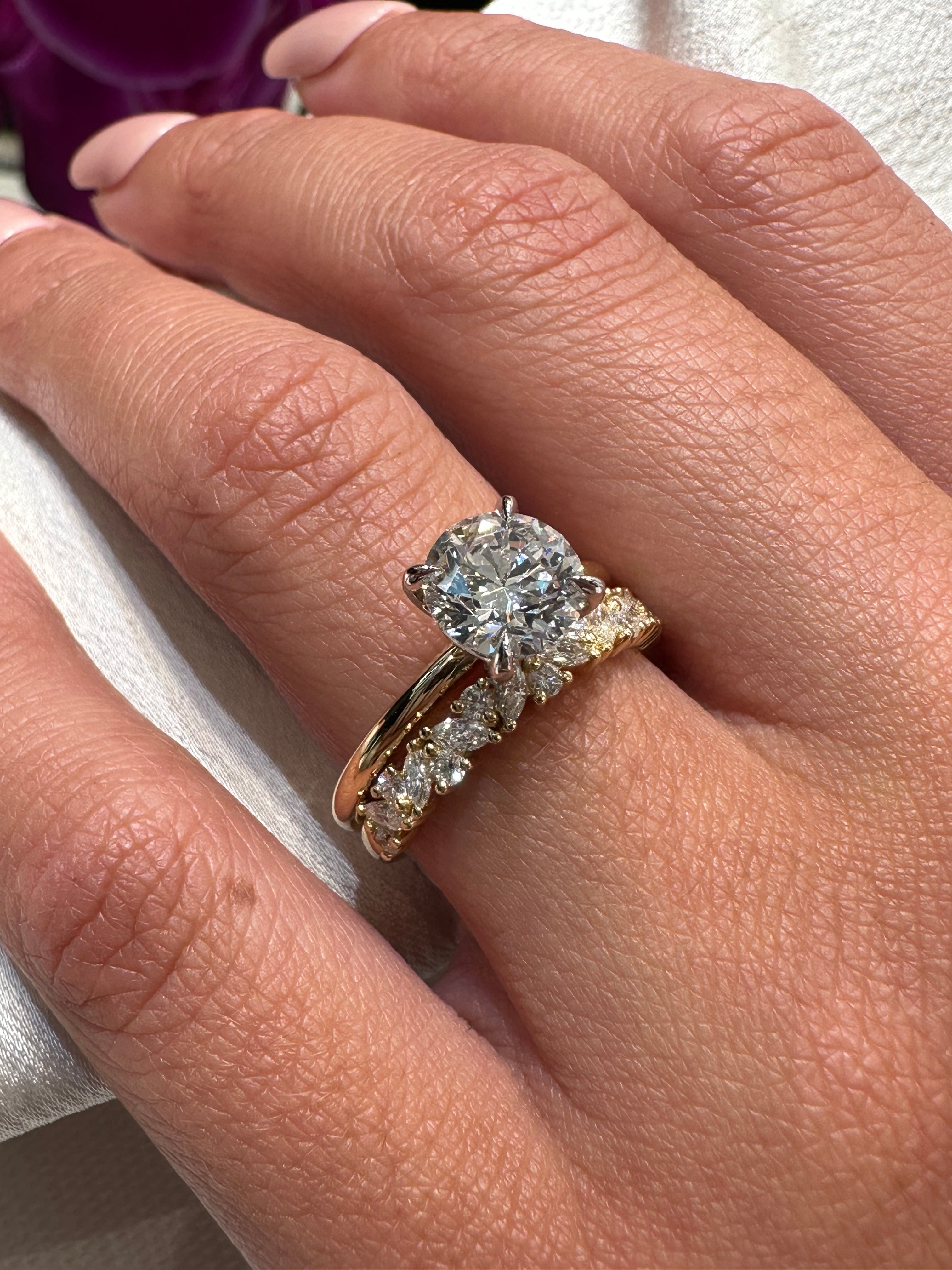 Reha Round Engagement Ring - Armans Fine Jewellery