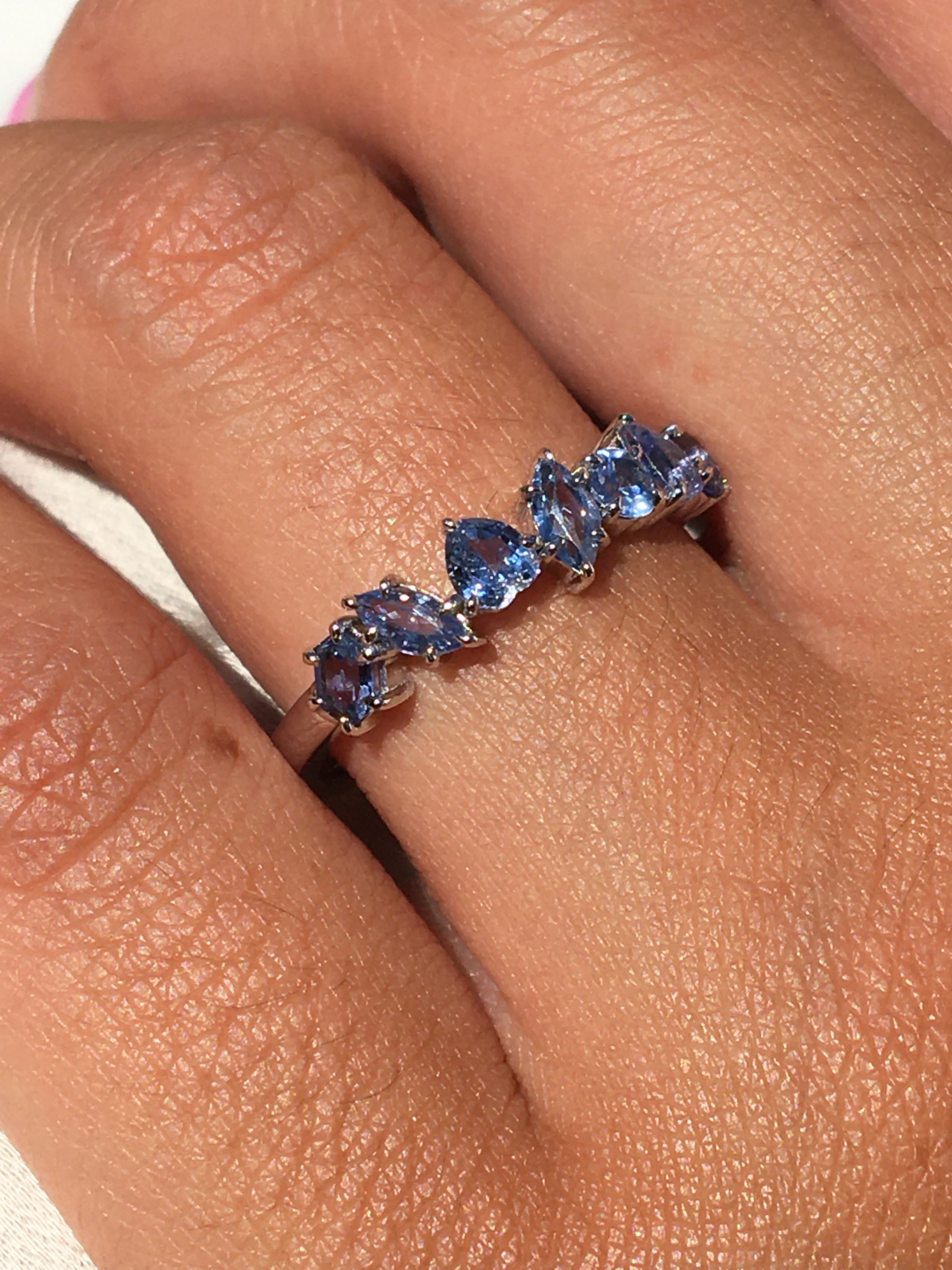 Multi-Shaped Blue Sapphire Ring - Armans Fine Jewellery