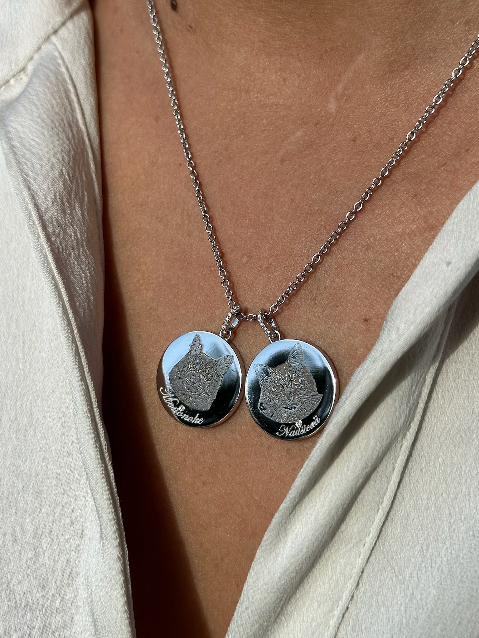 Custom Pet Portrait Disc Necklace - Armans Fine Jewellery