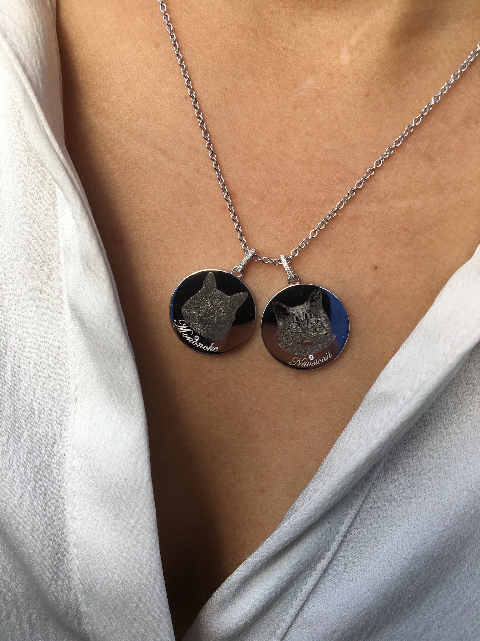 Custom Pet Portrait Disc Necklace - Armans Fine Jewellery