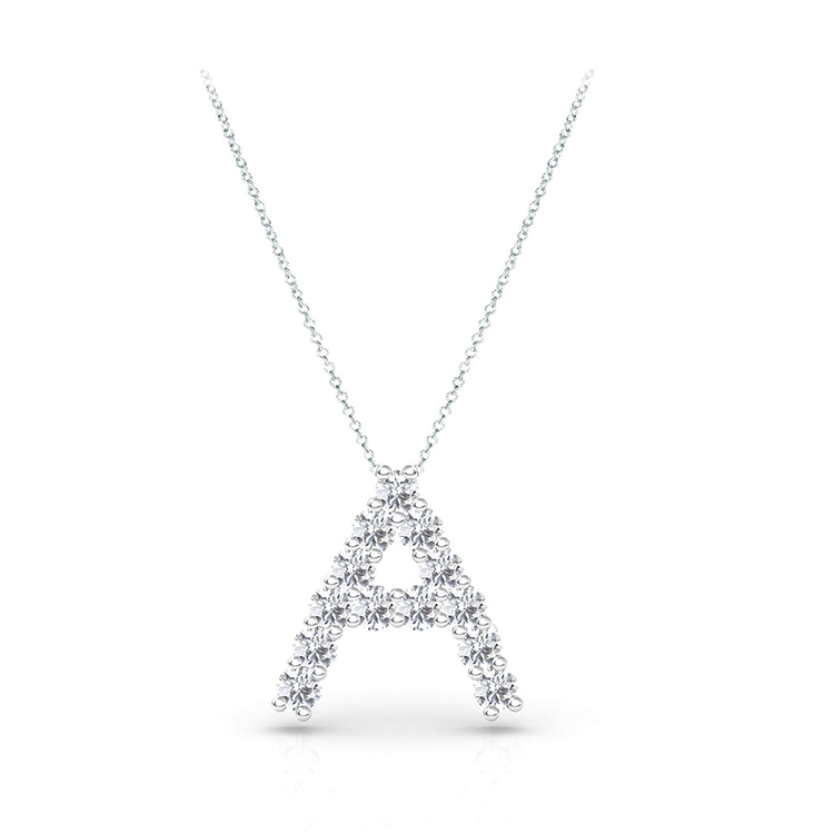 Diamond Initial Pendant - Armans Fine Jewellery