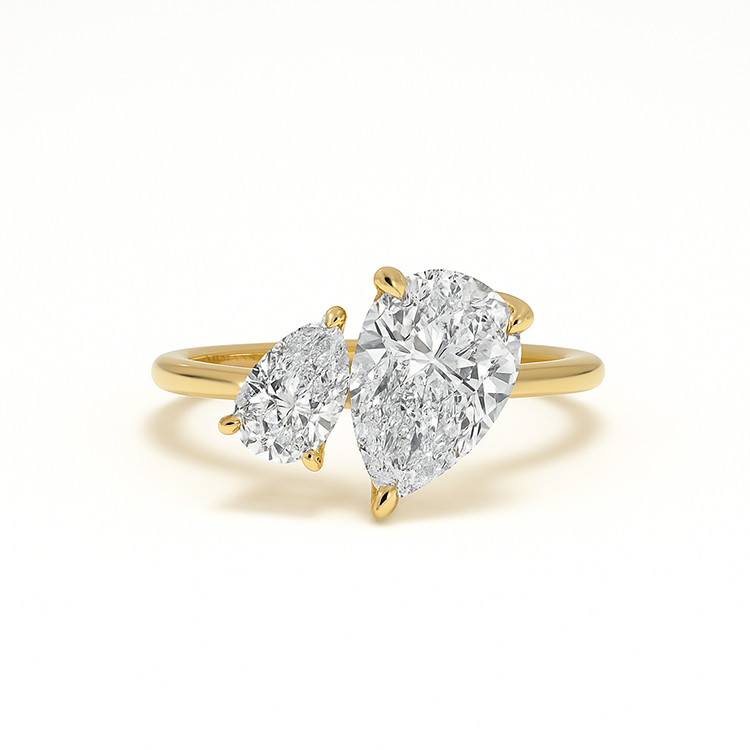 Adam and Eve Two Stone Engagement Ring - Armans Fine Jewellery