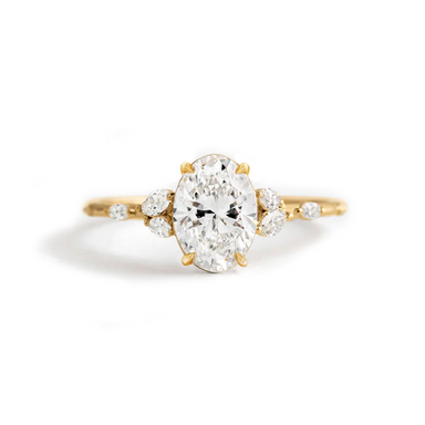 Adeline Oval Diamond Engagement Ring - Armans Fine Jewellery