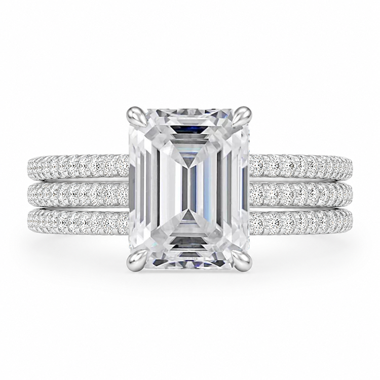 Alessia Emerald Diamond Engagement Ring