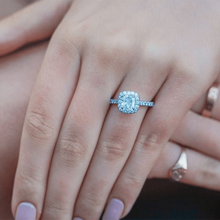 Amor Cushion Engagement Ring - Armans Fine Jewellery