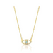 Aquamarine Evil Eye Necklace - Armans Fine Jewellery