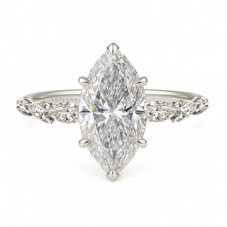 Astrid Marquise Diamond Engagement Ring - Armans Fine Jewellery