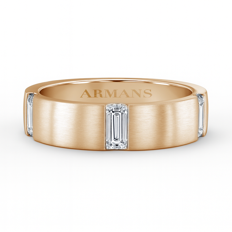 Atlas Baguette Diamond Wedding Band - Armans Fine Jewellery
