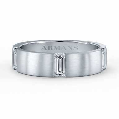 Atlas Baguette Diamond Wedding Band - Armans Fine Jewellery
