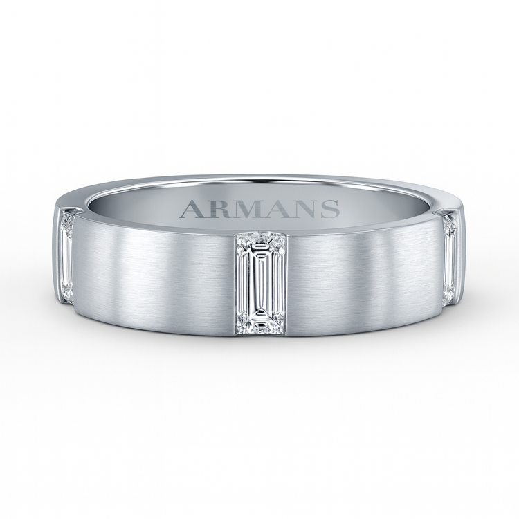 Atlas Baguette Diamond Wedding Band - Armans Fine Jewellery