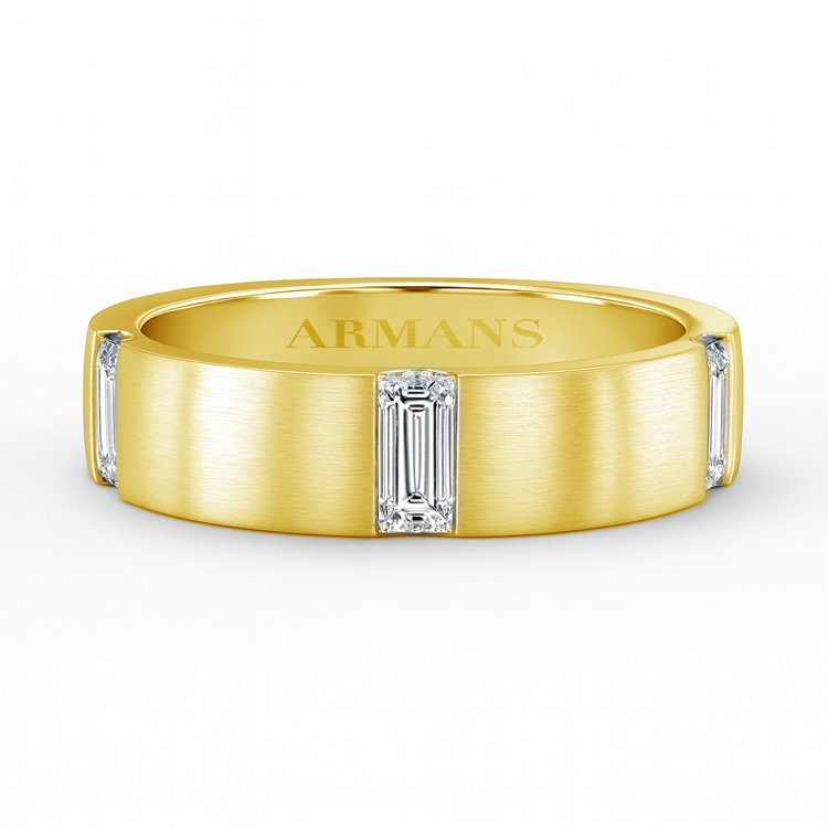 Atlas Baguette Diamond Wedding Band - Armans Fine Jewellery