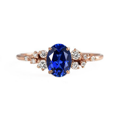 Aurora Blue Sapphire Engagement Ring - Armans Fine Jewellery