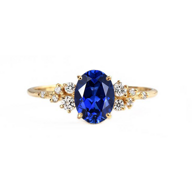 Aurora Blue Sapphire Engagement Ring - Armans Fine Jewellery