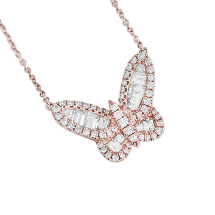 Aurora Diamond Butterfly Necklace - Armans Fine Jewellery