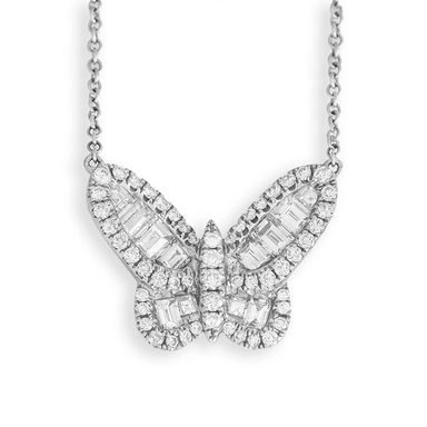 Aurora Diamond Butterfly Necklace - Armans Fine Jewellery