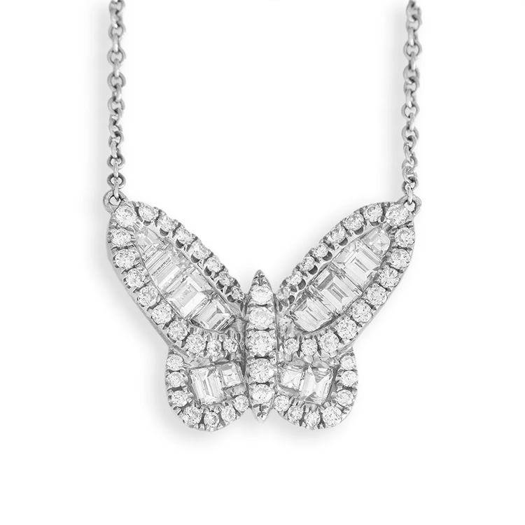 Aurora Diamond Butterfly Necklace - Armans Fine Jewellery