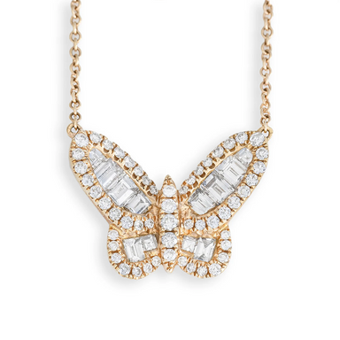 Aurora Diamond Butterfly Necklace - Armans Fine Jewellery