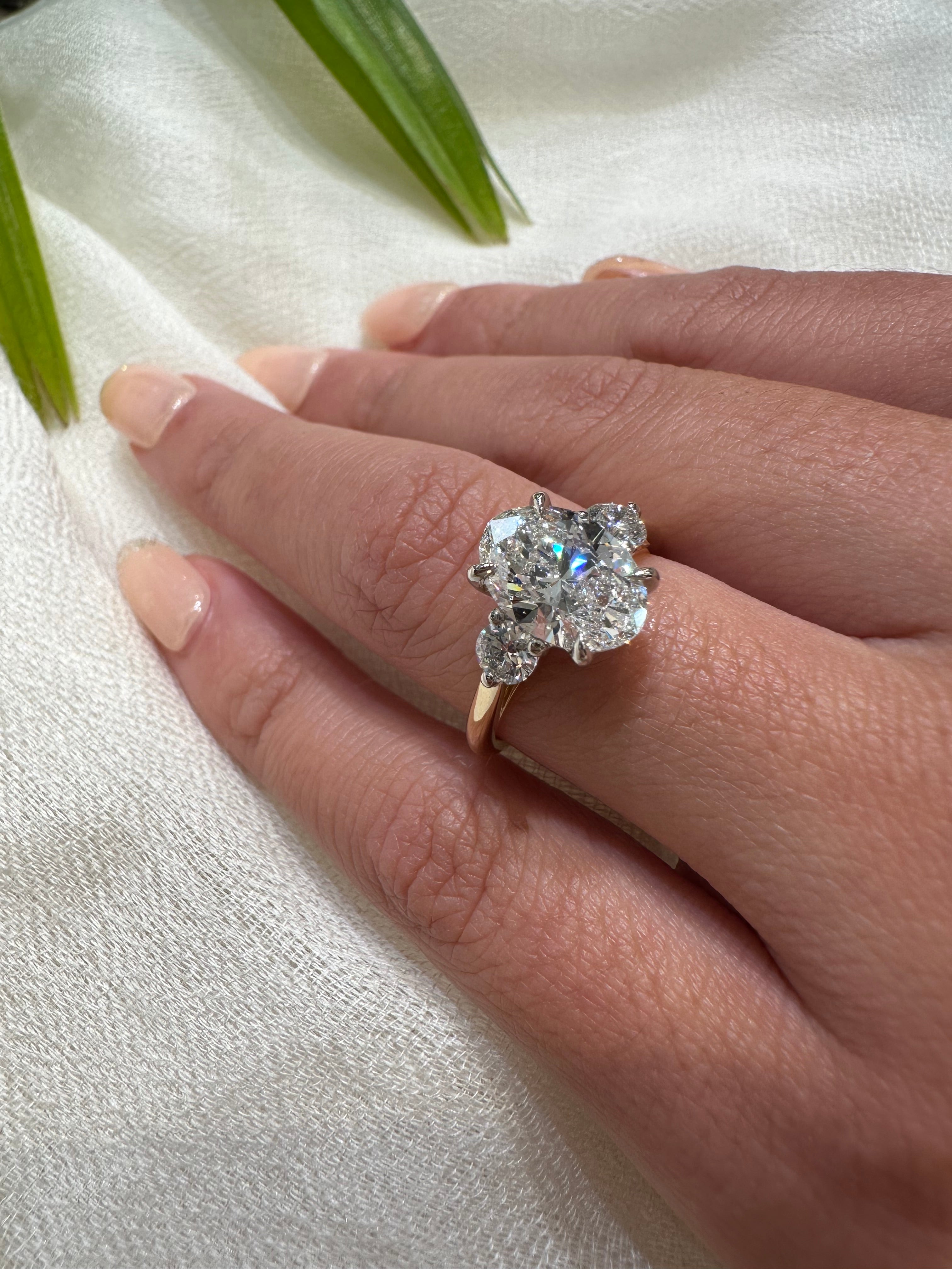 Nia Two Stone Lab Grown Engagement Ring - Armans Fine Jewellery