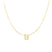 Block Letter Necklace with Paperclip Chain - Armans Fine Jewellery