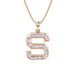 Baguette Diamond Initial Pendant - Armans Fine Jewellery
