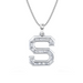 Baguette Diamond Initial Pendant - Armans Fine Jewellery