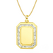 Men's Baguette Diamond Nameplate Necklace - Armans Fine Jewellery