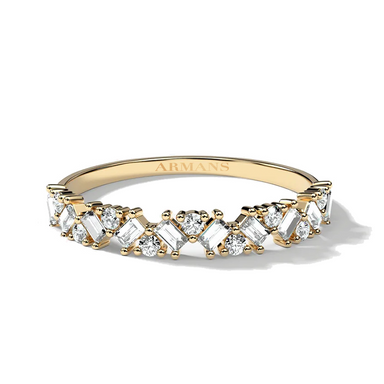 Mosaic Baguette and Round Diamond Band - Armans Fine Jewellery