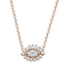 Baguette and Round Diamond Evil Eye Necklace - Armans Fine Jewellery