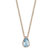 Bezel Set Aquamarine Pear Pendant - Armans Fine Jewellery