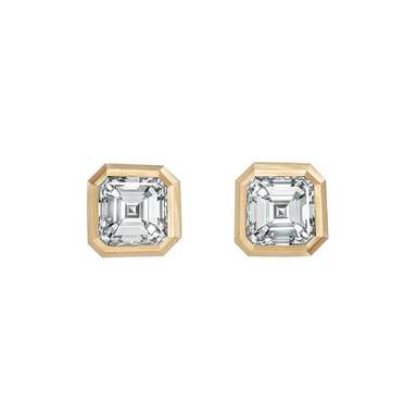 Bezel Set Asscher Diamond Studs - Armans Fine Jewellery