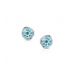 Bezel Set Round Aquamarine Studs - Armans Fine Jewellery