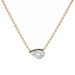 Bezel Set Side Pear Diamond Necklace - Armans Fine Jewellery
