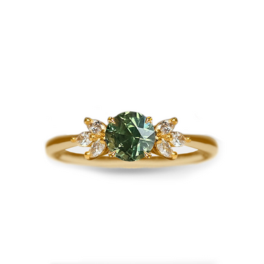 Bianca Teal Sapphire Lab Grown Diamond Ring - Armans Fine Jewellery