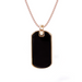Black Onyx Dog Tag Necklace - Armans Fine Jewellery