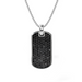 Black Pavé Diamond Dog Tag Necklace - Armans Fine Jewellery