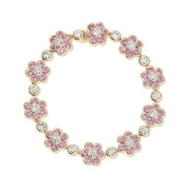 Bloom Pink Sapphire Bracelet - Armans Fine Jewellery