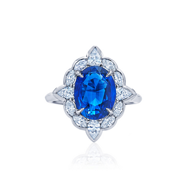 Blue Rose Sapphire Engagement Ring - Armans Fine Jewellery