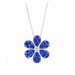 Blue Sapphire Flower Necklace - Armans Fine Jewellery