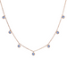 Blue Sapphire Orbit Drop Necklace - Armans Fine Jewellery